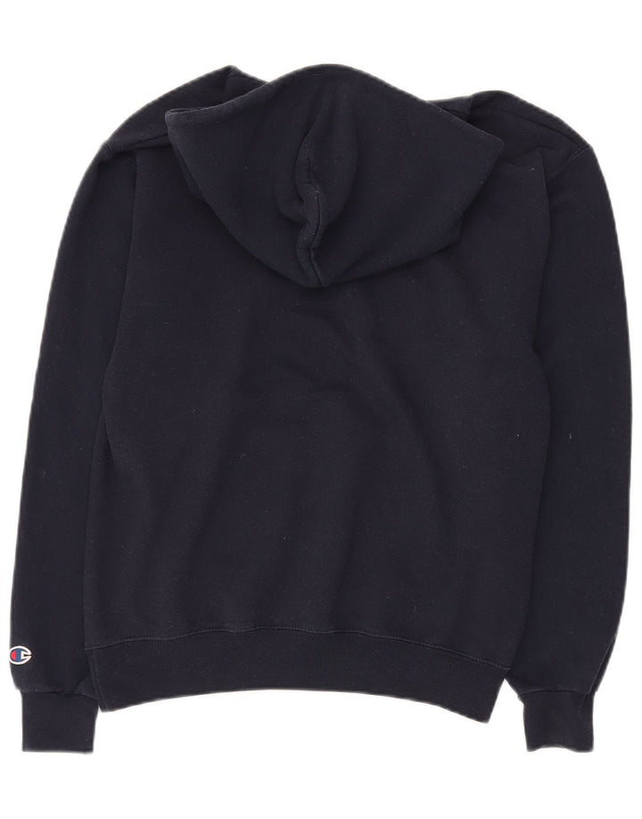 Champion Mens Graceland University Graphic Hoodie Jumper Small Navy Blue