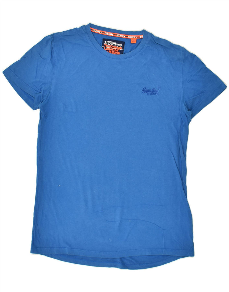 SUPERDRY Mens T-Shirt Top Small Blue Cotton | Vintage Superdry | Thrift | Second-Hand Superdry | Used Clothing | Messina Hembry 