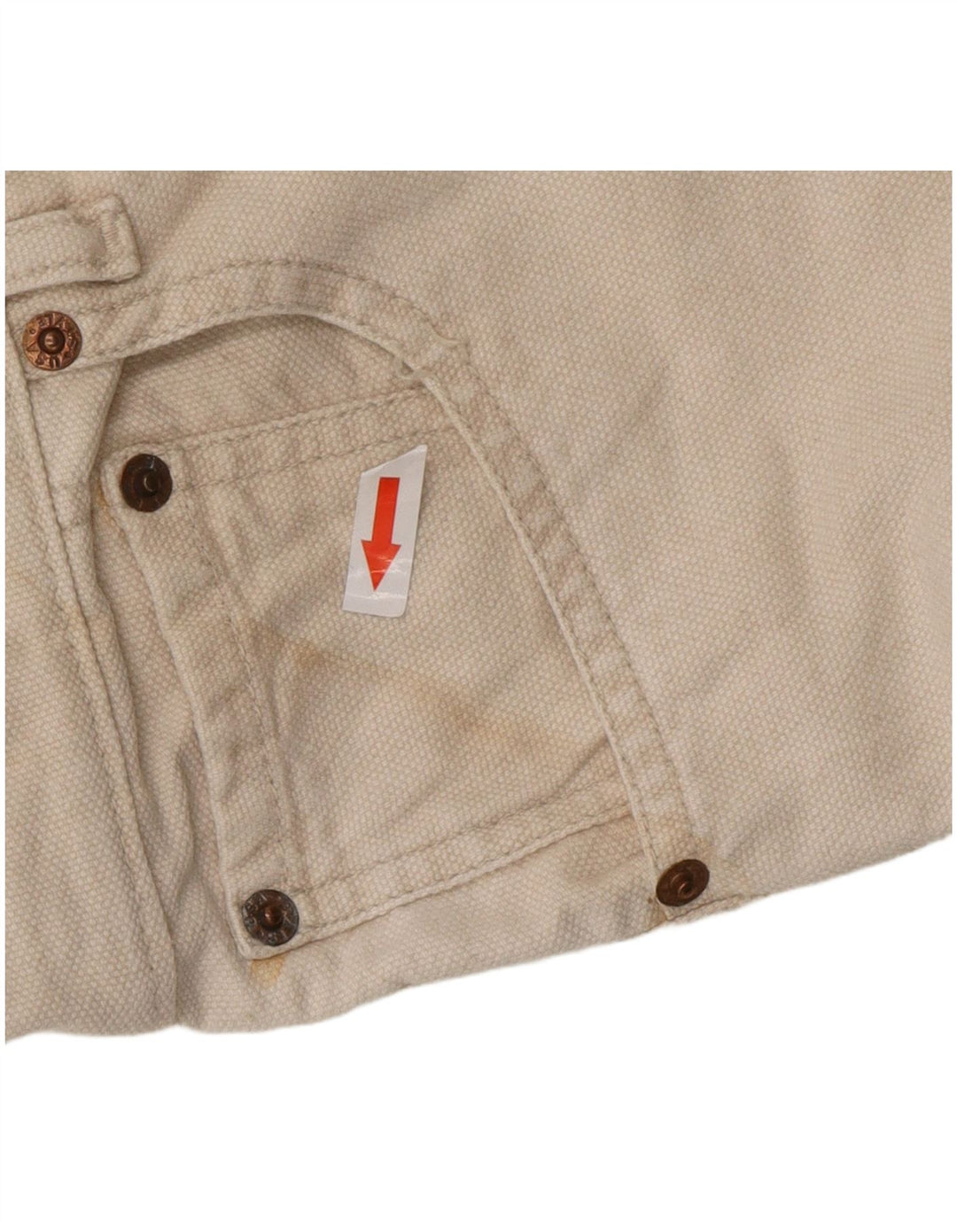 LEVI'S Mens 501 Straight Casual Trousers W32 L30 White