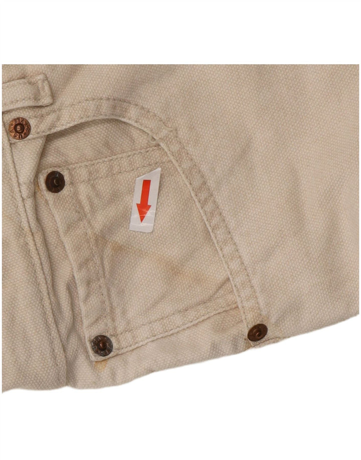 LEVI'S Mens 501 Straight Casual Trousers W32 L30 White