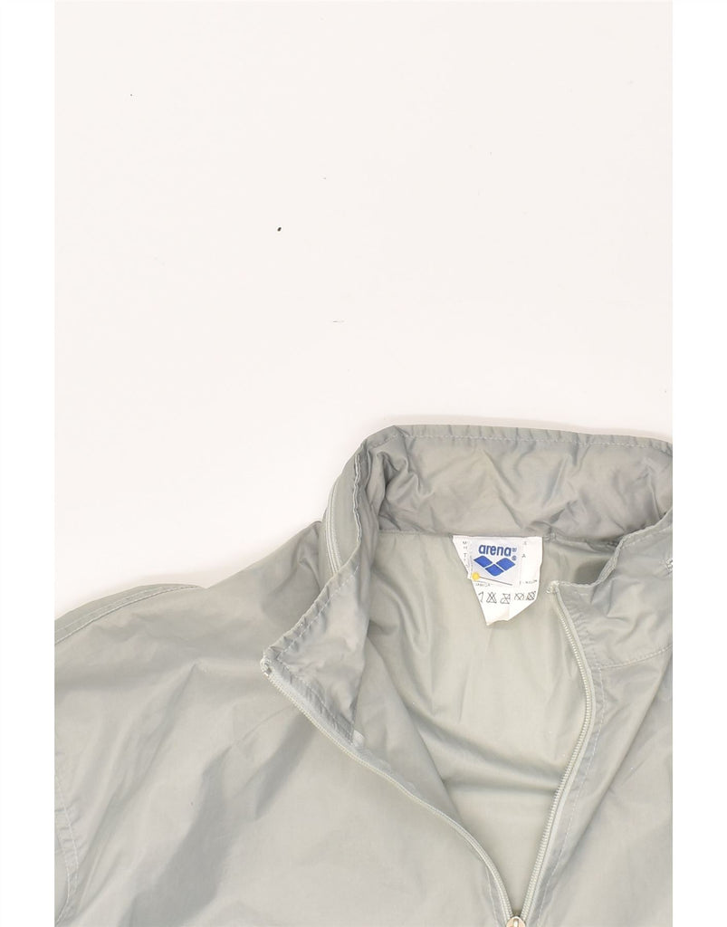 ARENA Mens Hooded Anorak Jacket UK 40 Large Grey Nylon | Vintage Arena | Thrift | Second-Hand Arena | Used Clothing | Messina Hembry 