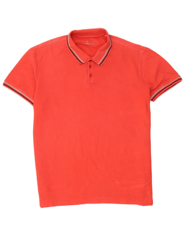 Lotto Mens Life's Polo Shirt 3XL Red Striped Cotton