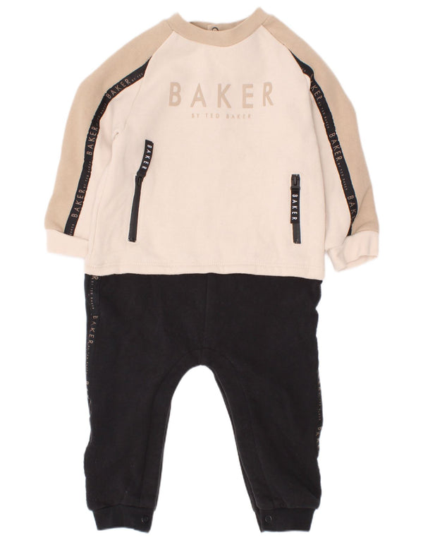 Ted Baker Baby Boys Graphic Jumpsuit 12-18 Months Multicoloured Colourblock