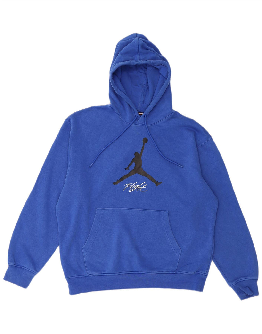 Jordan Mens Graphic Hoodie Jumper Medium Blue Cotton