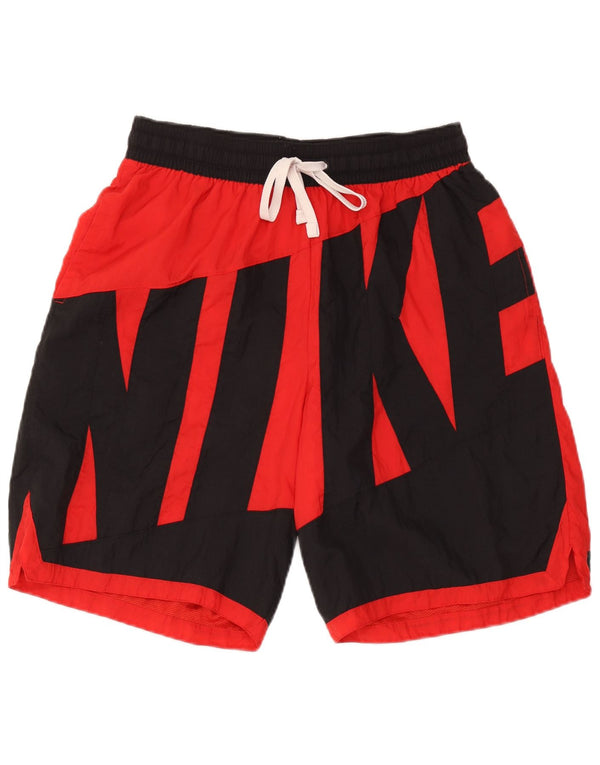 Nike Mens Graphic Sport Shorts XL Red Colourblock Nylon