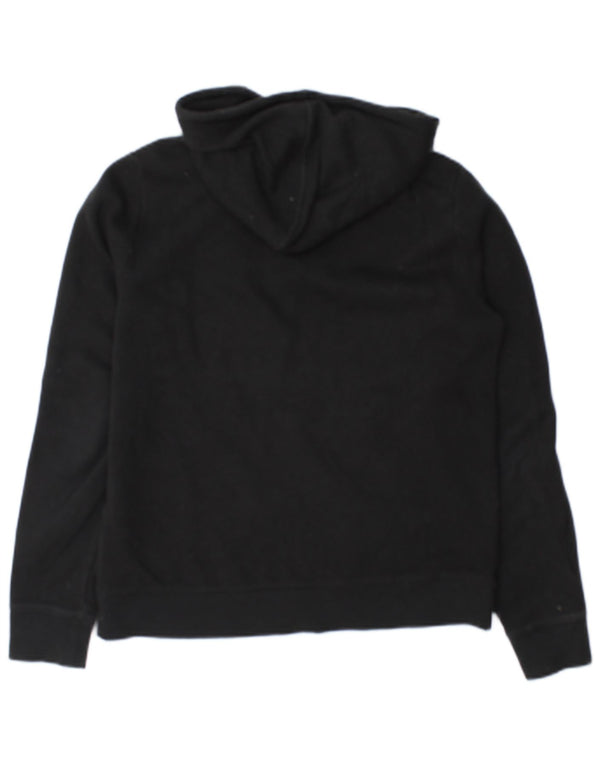 Calvin Klein Jeans Womens Zip Hoodie Sweater UK 10 Small Black Cotton