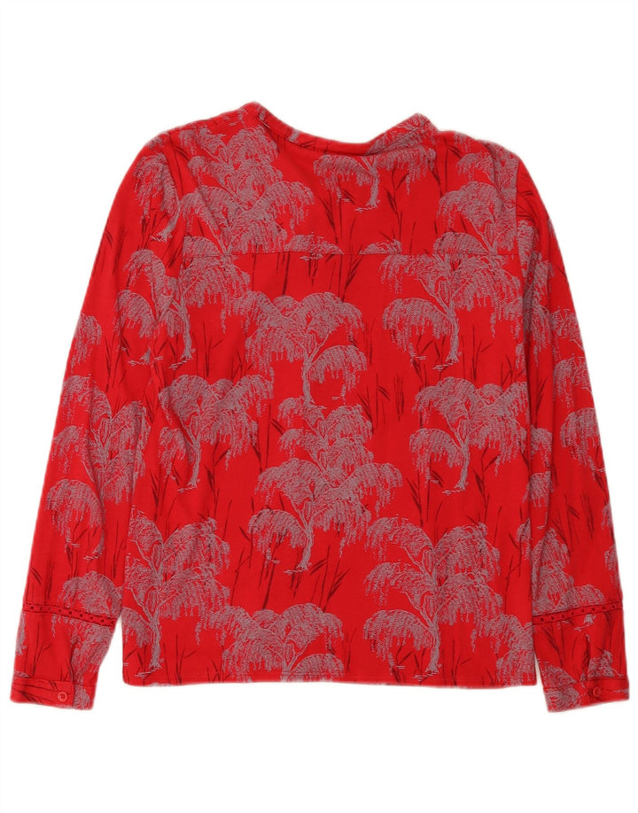 White Stuff Womens Shirt Blouse UK 8 Small Red Floral Modal