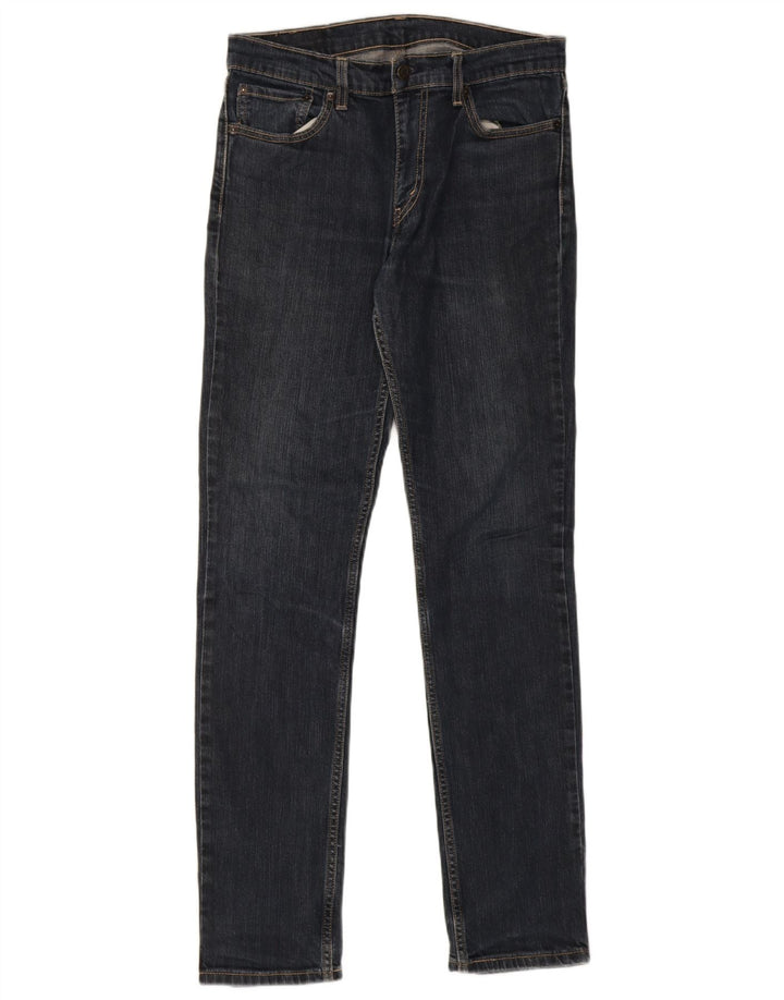Levi's Mens 511 Slim Jeans W32 L34 Navy Blue Cotton