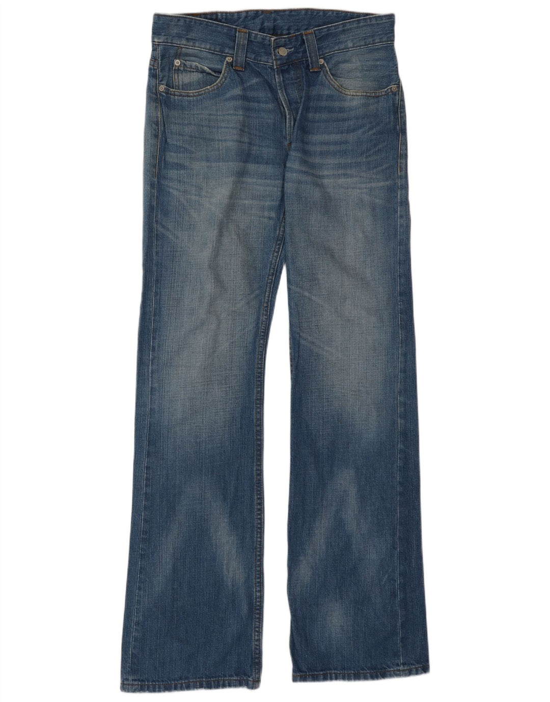 Levi's Mens 514 Bootcut Jeans W32 L34 Blue Cotton