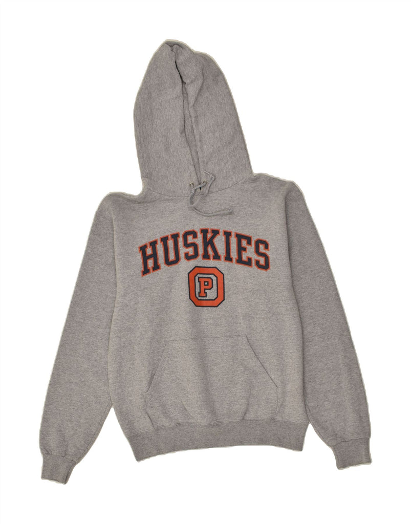 CHAMPION Mens Huskies Graphic Hoodie Jumper Small Grey Cotton | Vintage Champion | Thrift | Second-Hand Champion | Used Clothing | Messina Hembry 