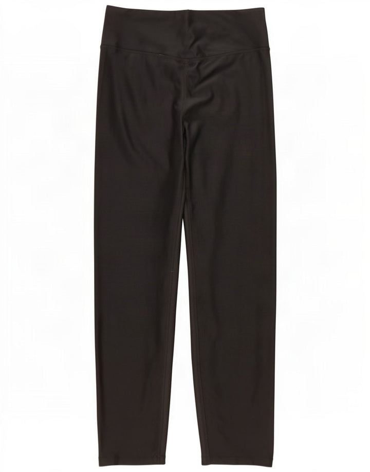 Nike Womens Dri Fit Leggings UK 14 Medium Black Polyester