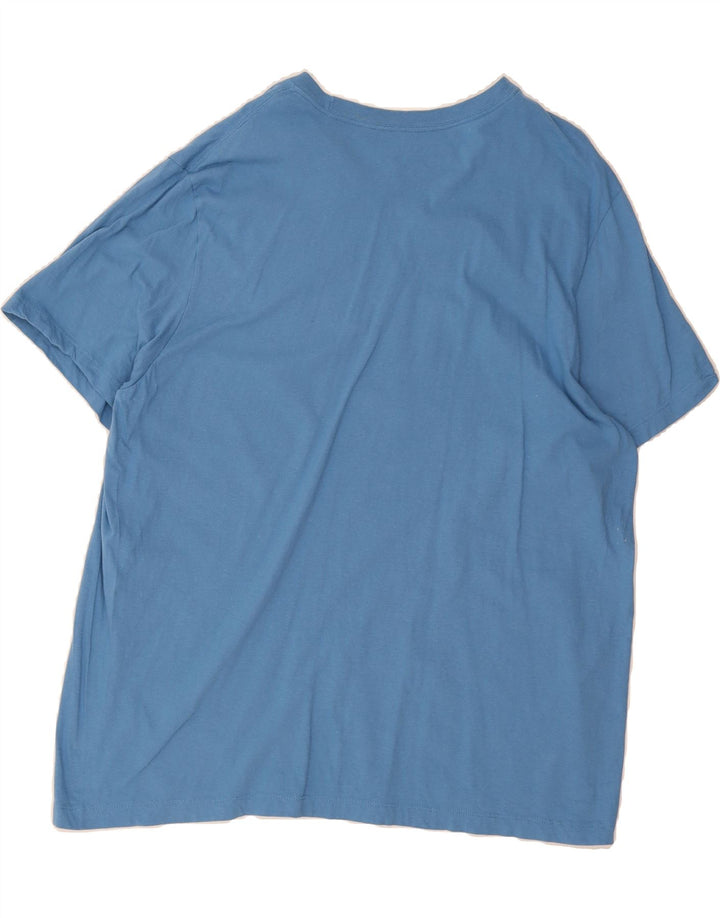 NIKE Mens Graphic T-Shirt Top 2XL Blue Cotton Vintage Nike and Second-Hand Nike from Messina Hembry 
