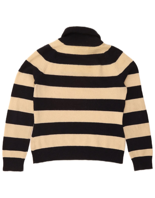 Tommy Hilfiger Womens Roll Neck Jumper Sweater UK 14 Large Navy Blue