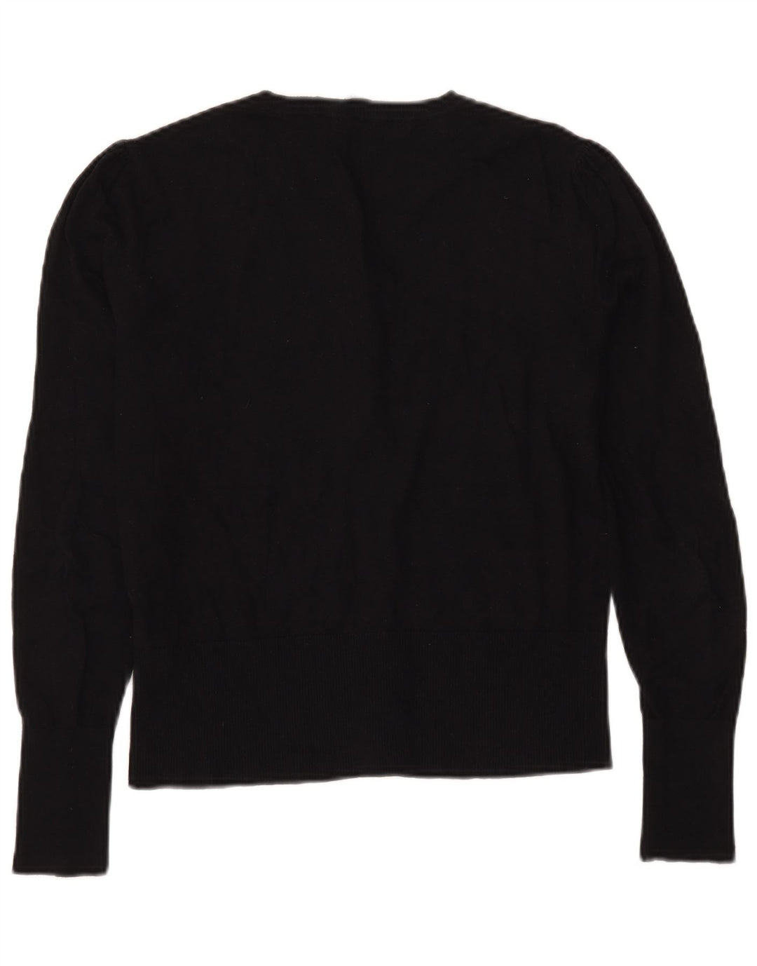 Oasis Womens Cardigan Sweater UK 14 Medium Black Cotton