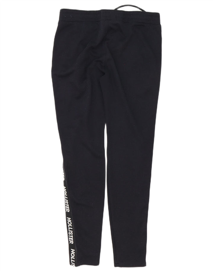 Hollister Mens Graphic Tracksuit Trousers Medium Navy Blue Cotton