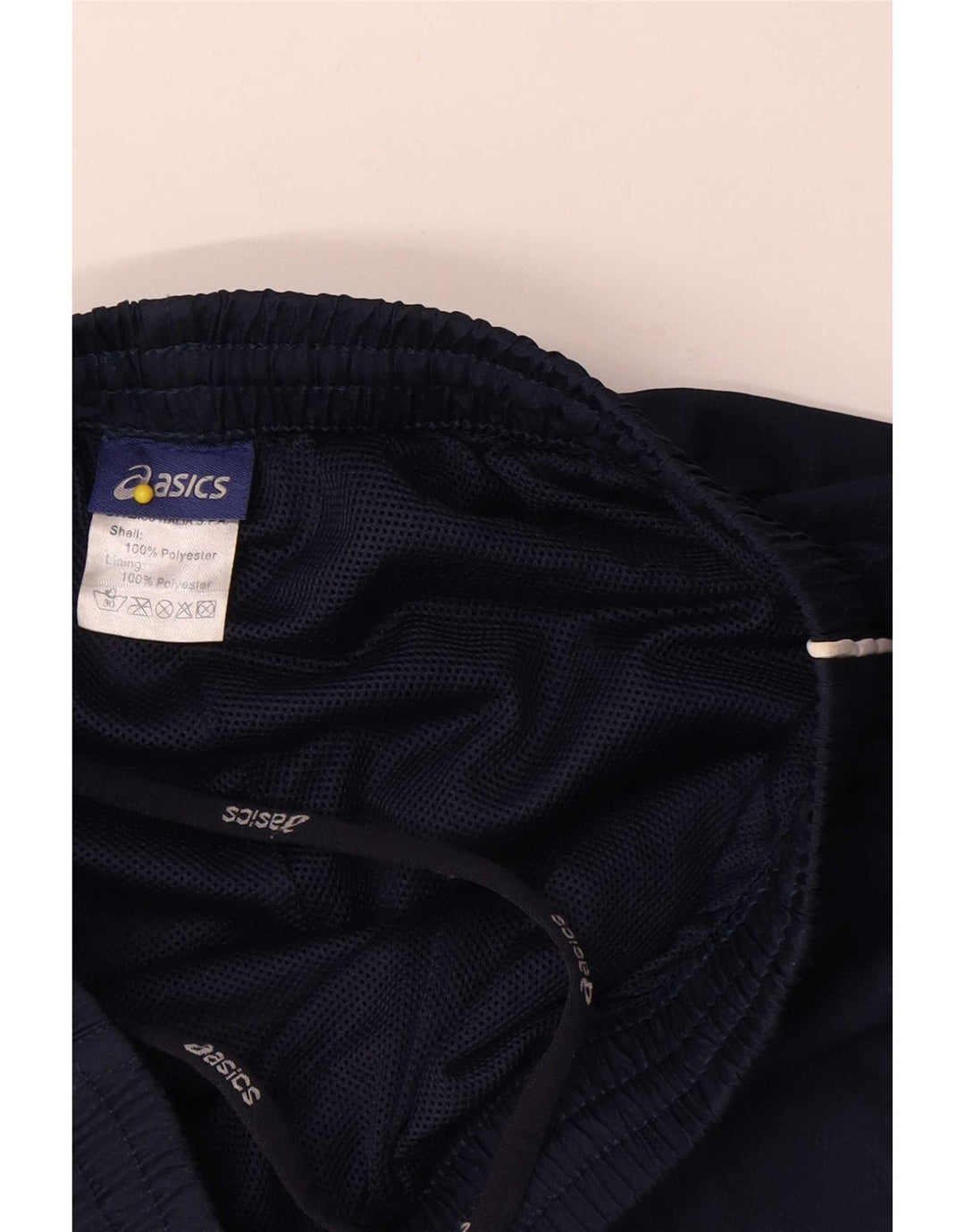 Asics Mens Tracksuit Trousers Small  Navy Blue Polyester