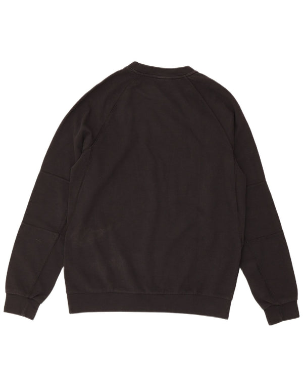 Nike Mens Graphic Sweatshirt Jumper Medium Black Cotton