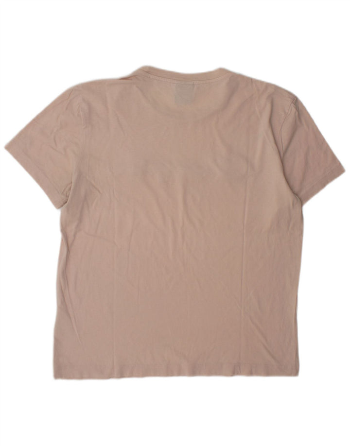 Champion Mens Graphic T-Shirt Top Medium Pink Cotton