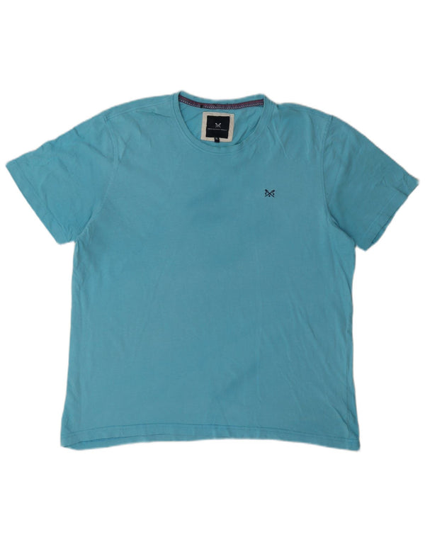 Crew Clothing Mens T-Shirt Top XL Blue Cotton