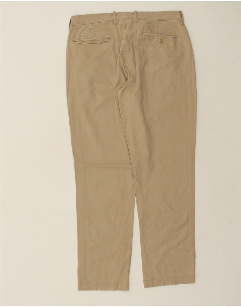 J. CREW Mens Straight Chino Trousers W35 L32  Beige Cotton | Vintage J. Crew | Thrift | Second-Hand J. Crew | Used Clothing | Messina Hembry 