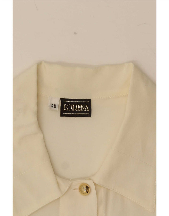 Lorena Womens Shirt IT 46 Large Off White