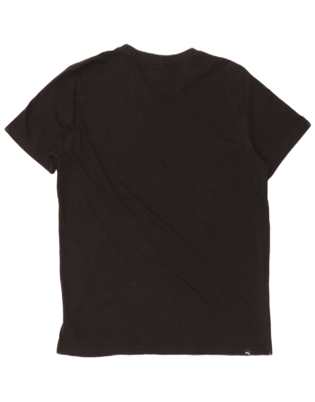 PUMA Mens Graphic T-Shirt Top Large Black Cotton