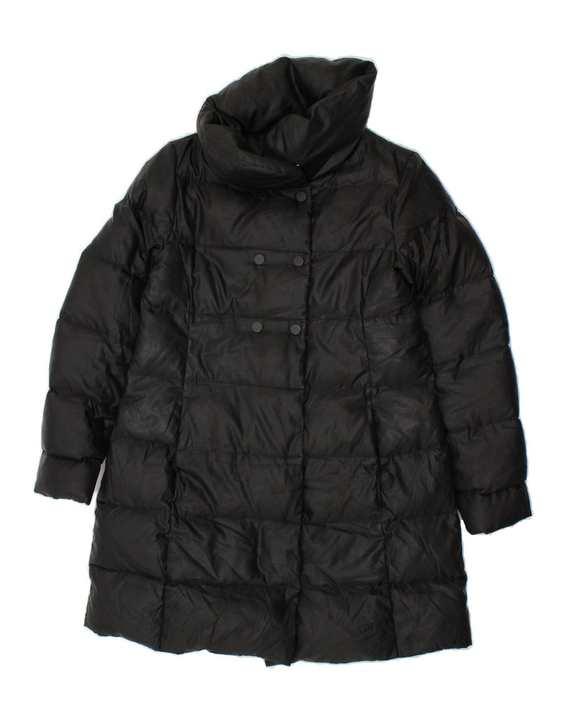 BENETTON Womens Padded Coat UK 10 Small Black Polyester Vintage Benetton and Second-Hand Benetton from Messina Hembry 