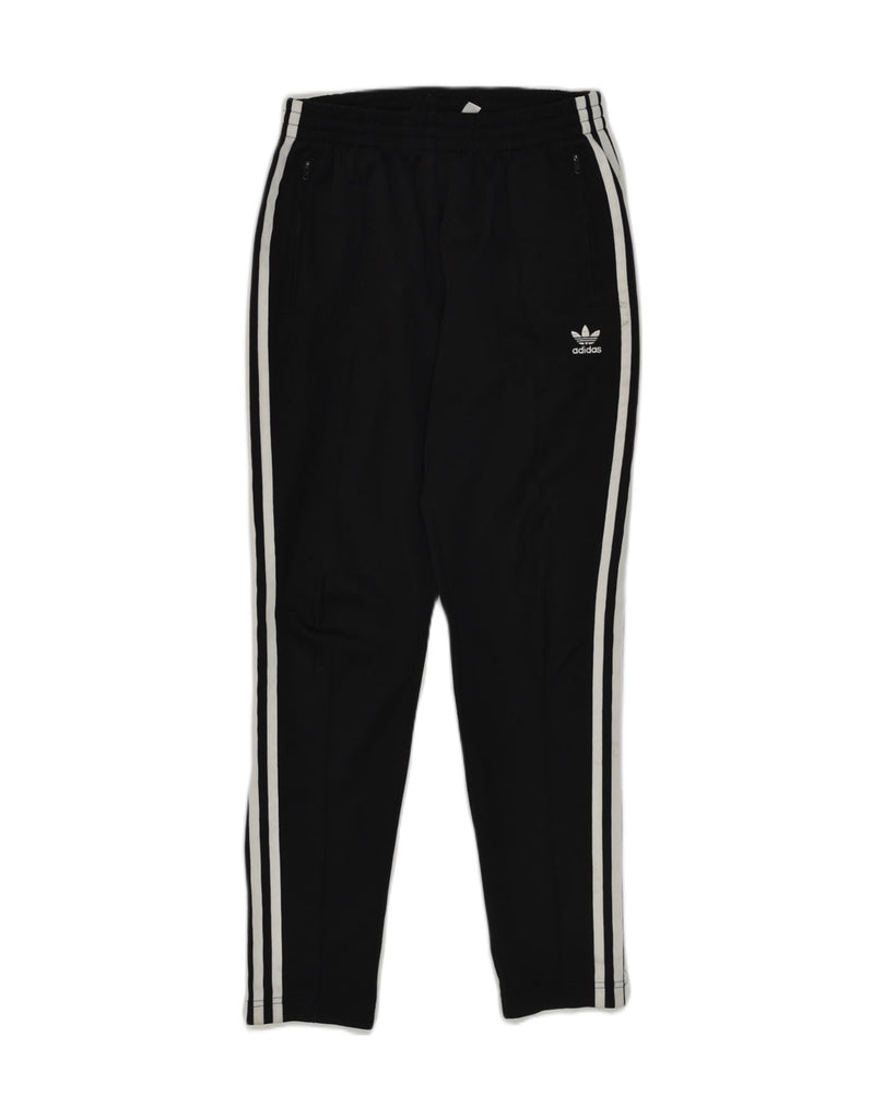 ADIDAS Womens Tracksuit Trousers UK 10 Small Black Polyester | Vintage Adidas | Thrift | Second-Hand Adidas | Used Clothing | Messina Hembry 