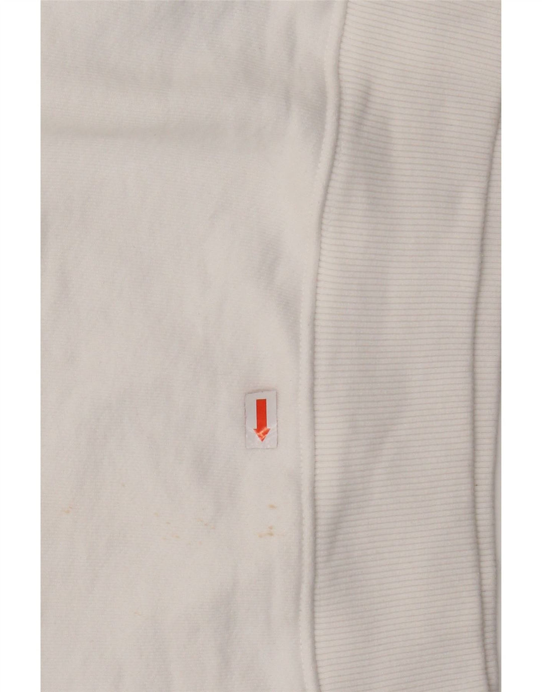 TOMMY HILFIGER Womens Crop Oversized Sweatshirt Jumper UK 6 XS White