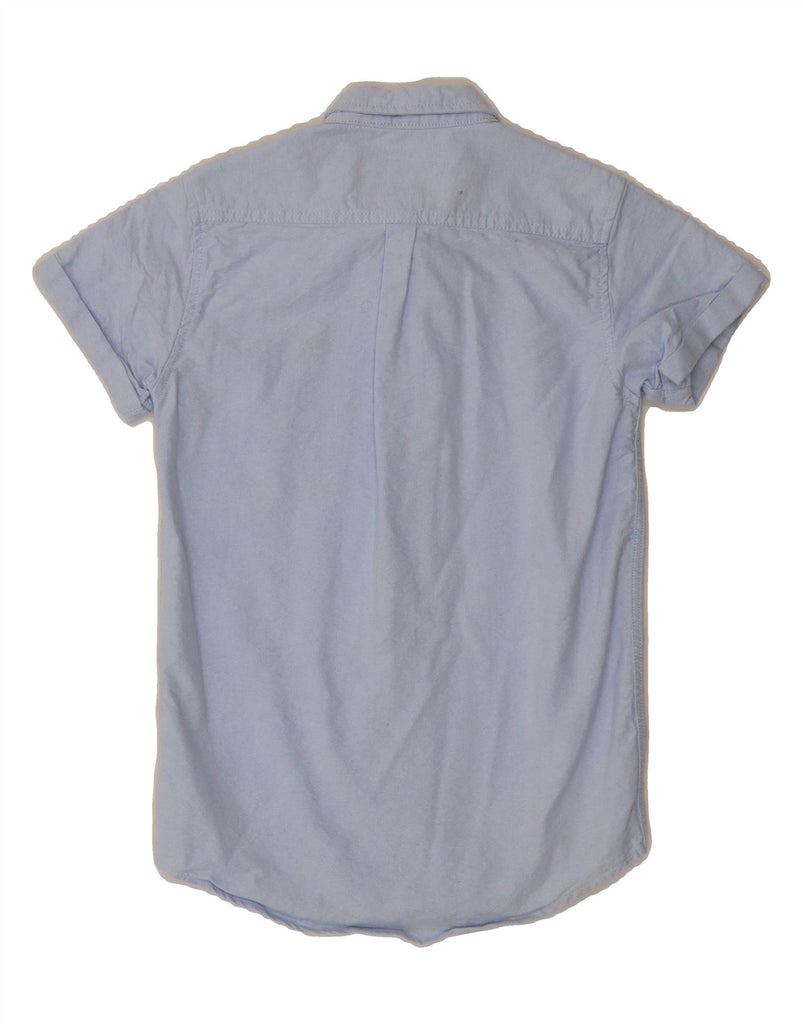 DIESEL Boys Short Sleeve Shirt 7-8 Years Blue Cotton Vintage Diesel and Second-Hand Diesel from Messina Hembry 