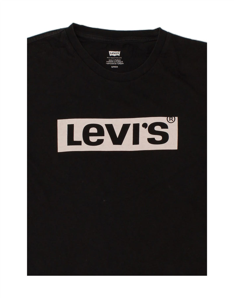 LEVI'S Mens Graphic T-Shirt Top Small Black Cotton | Vintage Levi's | Thrift | Second-Hand Levi's | Used Clothing | Messina Hembry 