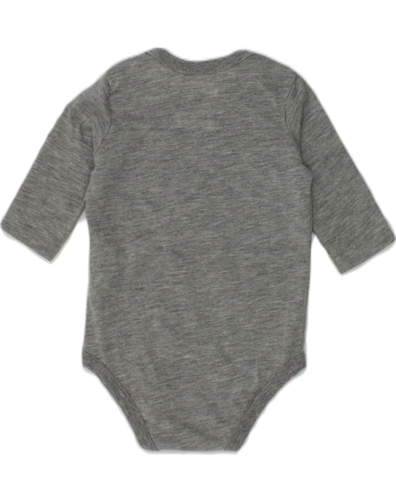 NIKE Baby Girls Dri Fit Graphic Bodysuit 0-3 Months Grey Cotton | Vintage Nike | Thrift | Second-Hand Nike | Used Clothing | Messina Hembry 