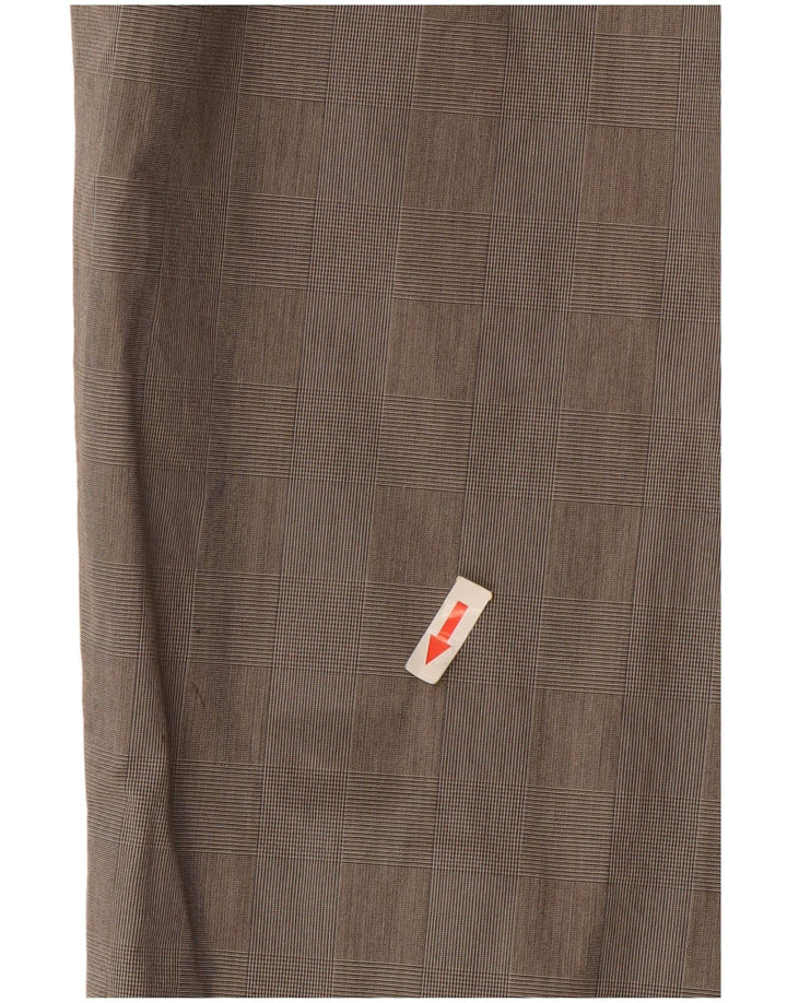 Marks & Spencer Mens Autograph Straight Suit Trousers W38 L31 Grey Check
