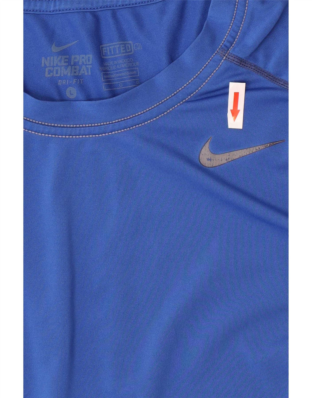 Nike Mens Dri Fit T-Shirt Top Large Blue Polyester