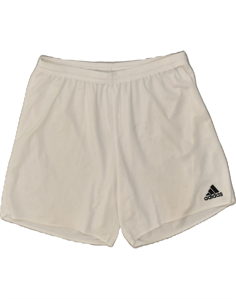 ADIDAS Mens Aeroready Sport Shorts XL White Polyester Vintage Adidas and Second-Hand Adidas from Messina Hembry 