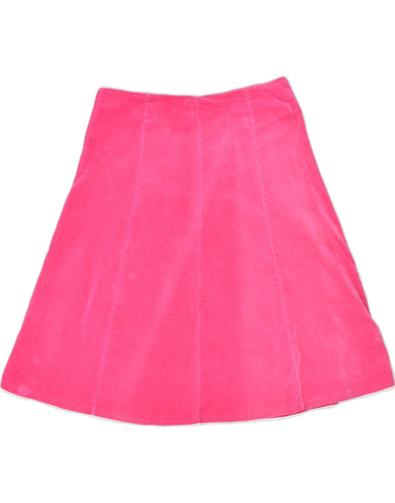 VINTAGE Womens A-Line Skirt Medium Pink Cotton | Vintage | Thrift | Second-Hand | Used Clothing | Messina Hembry 