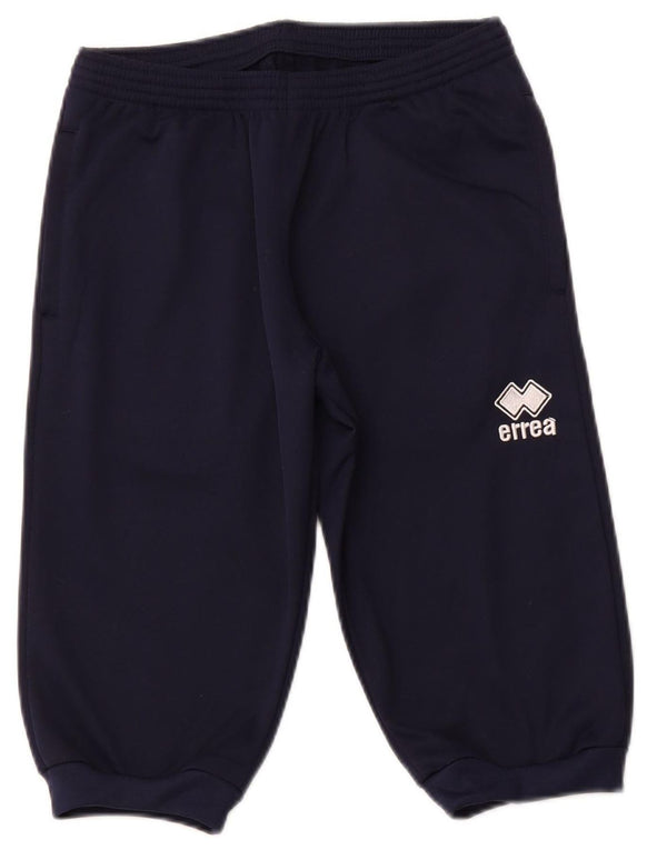 ERREA Womens Bermuda Sport Shorts UK 10 Small  Navy Blue Polyester