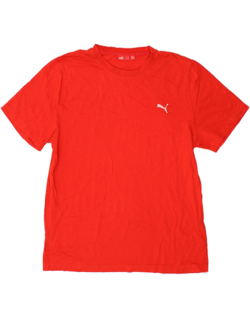 PUMA Mens T-Shirt Top XL Red Cotton | Vintage Puma | Thrift | Second-Hand Puma | Used Clothing | Messina Hembry 