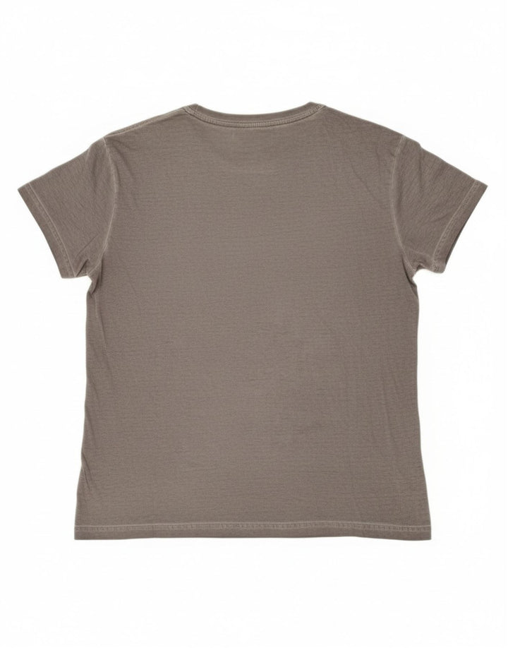ADIDAS Womens Graphic T-Shirt Top UK 14 Large Grey