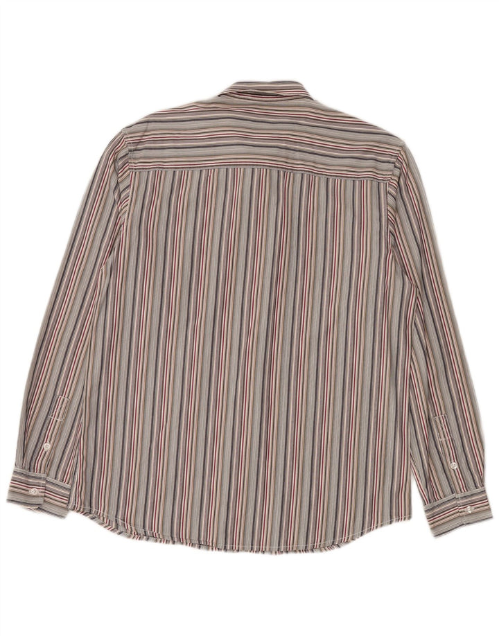 Wrangler Mens Shirt Large Multicoloured Striped Cotton