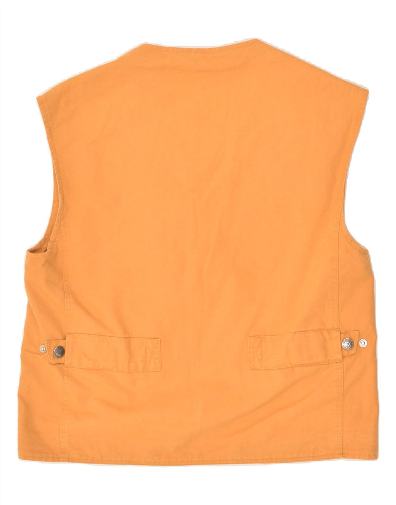OLLY GAN Mens Utility Gilet UK 38 Medium Orange | Vintage Olly Gan | Thrift | Second-Hand Olly Gan | Used Clothing | Messina Hembry 