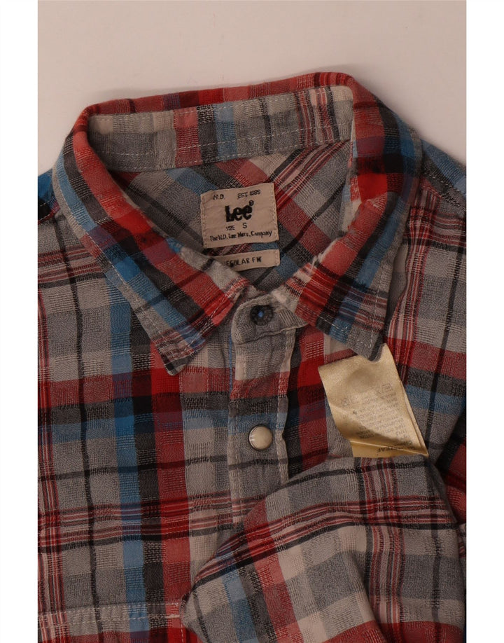 Lee Mens Regular Fit Flannel Shirt Small Multicoloured Check Cotton