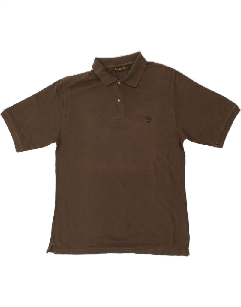 TIMBERLAND Mens Polo Shirt Large Brown Cotton Vintage Timberland and Second-Hand Timberland from Messina Hembry 