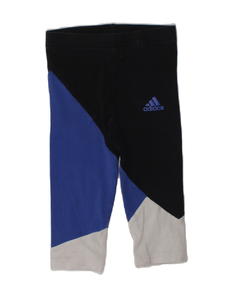 ADIDAS Baby Boys Tracksuit Trousers 9-12 Months Blue Colourblock Cotton | Vintage Adidas | Thrift | Second-Hand Adidas | Used Clothing | Messina Hembry 