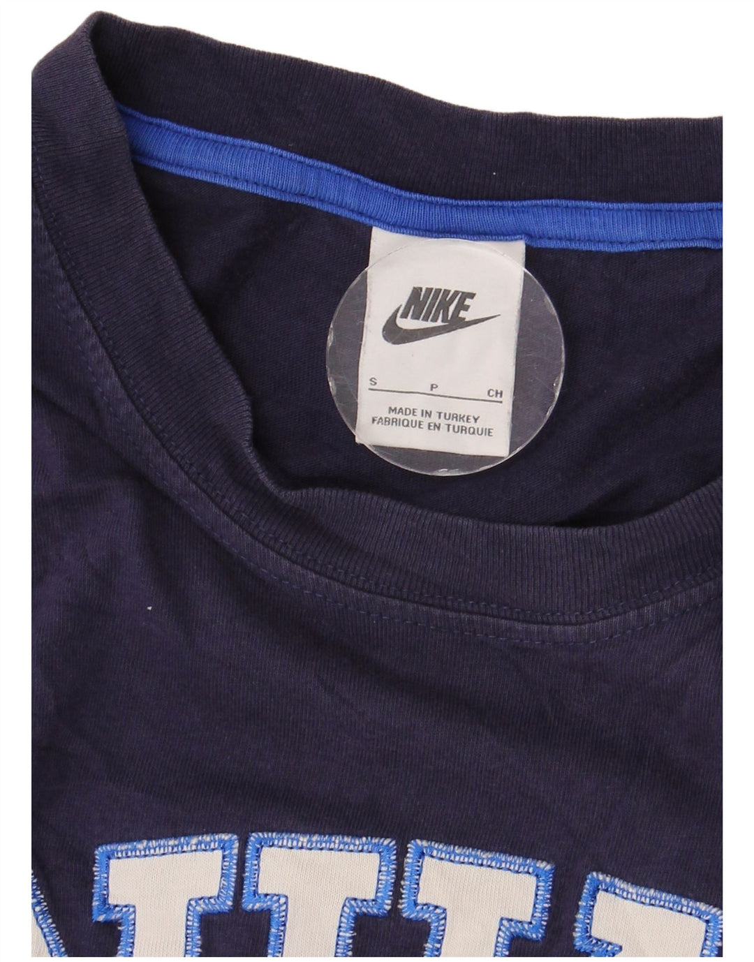 NIKE Mens Graphic T-Shirt Top Small Navy Blue