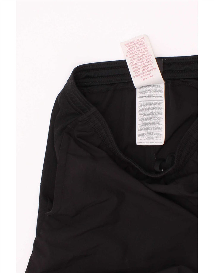 Nike Boys Dri Fit Graphic Sport Shorts 12-13 Years Large Black Polyester