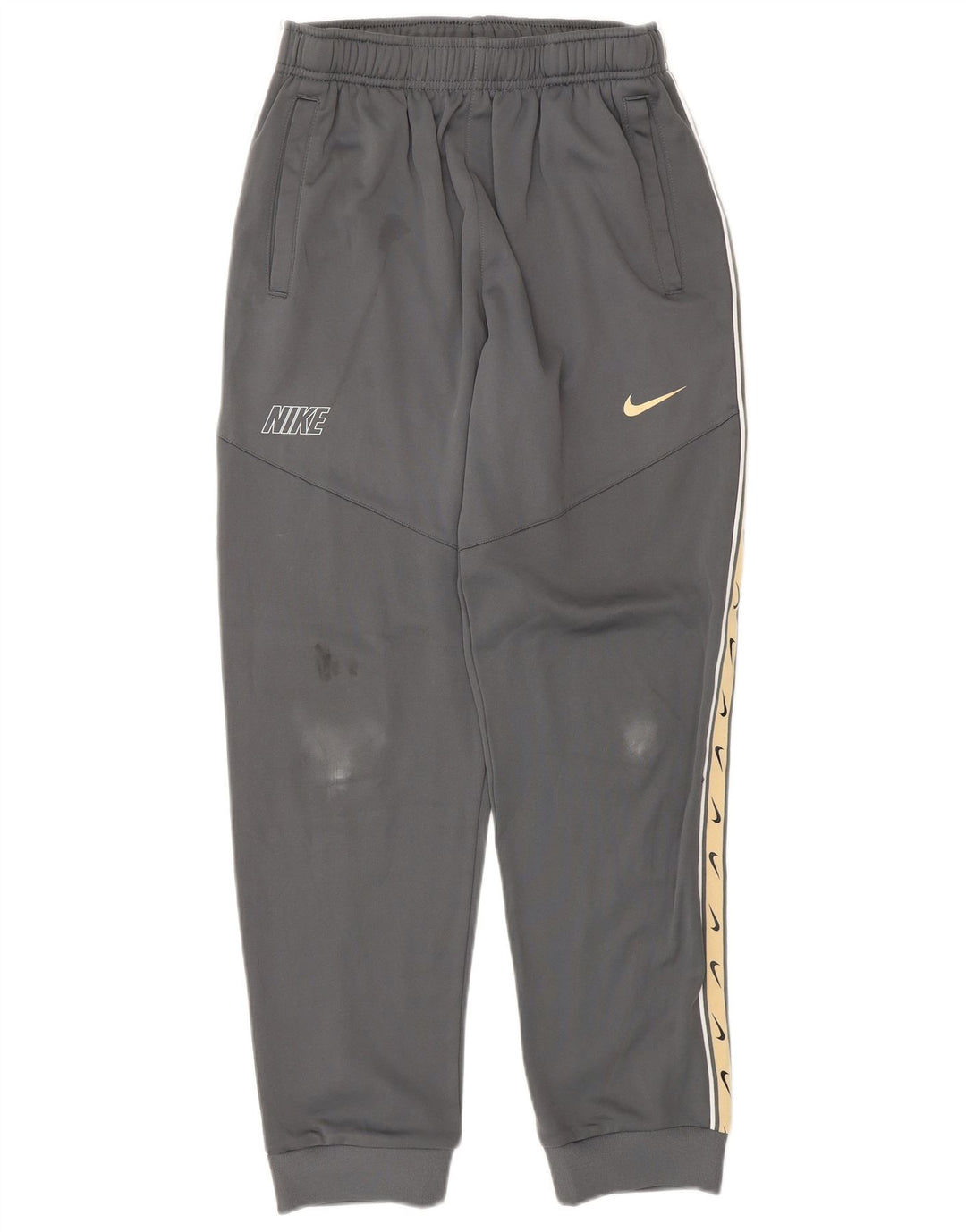 NIKE Boys Dri Fit Graphic Tracksuit Trousers Joggers 13-14 Years XL  Grey
