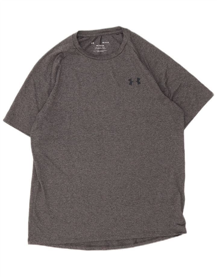 Under Armour Mens T-Shirt Top Medium Grey Flecked Polyester