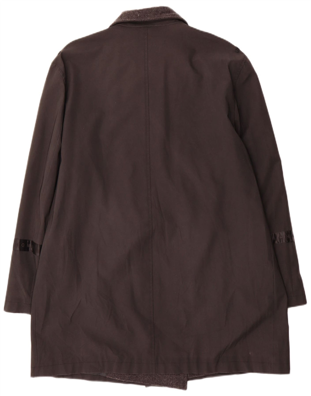 Richmond Womens Double Breasted Trench Coat IT 46 Large Black Polyvinyl