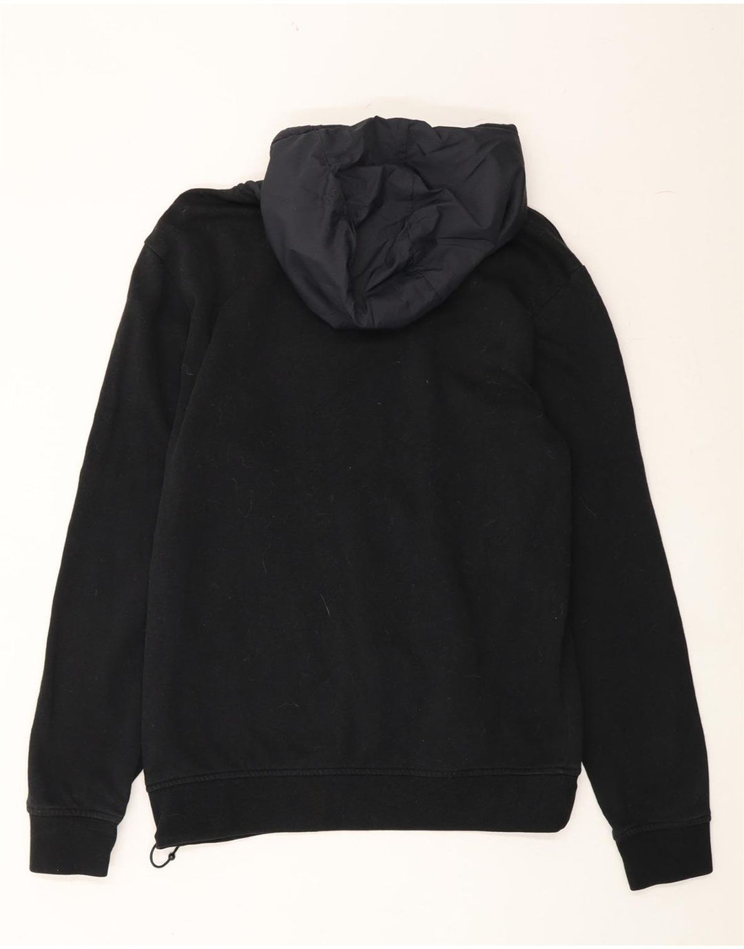DC Mens Hoodie Jumper Small Black Colourblock Cotton Vintage DC and Second-Hand DC from Messina Hembry 